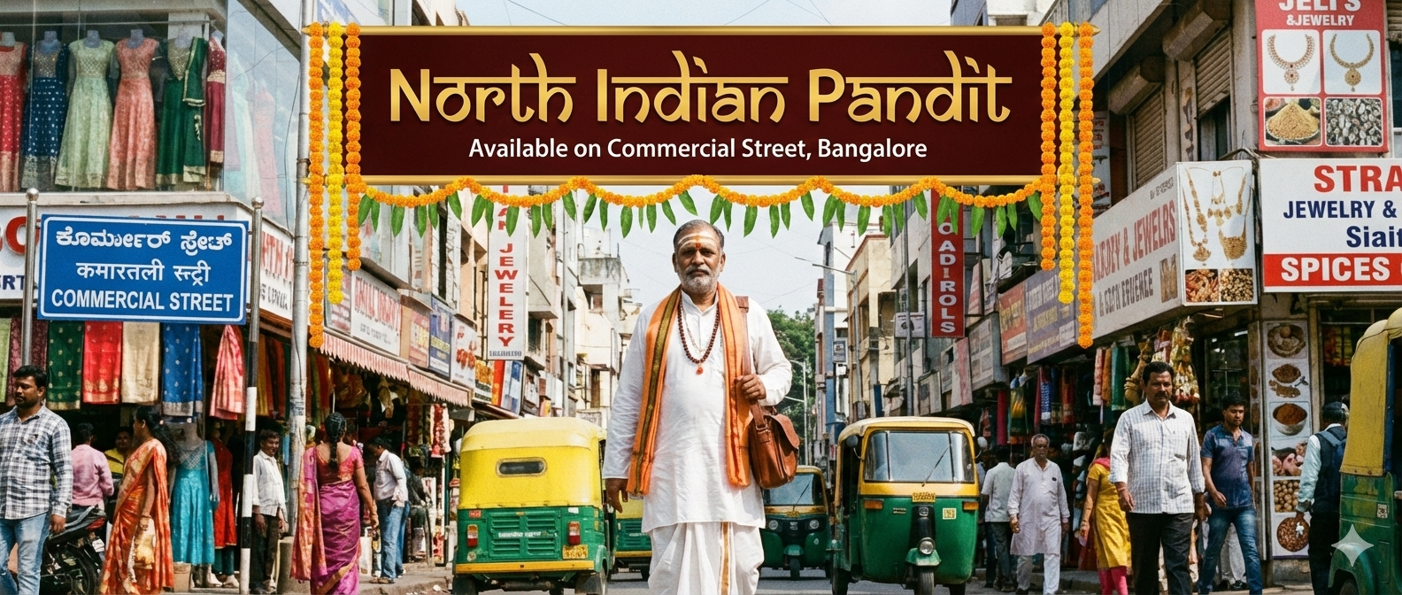 North Indian Pandit in Commercial Street